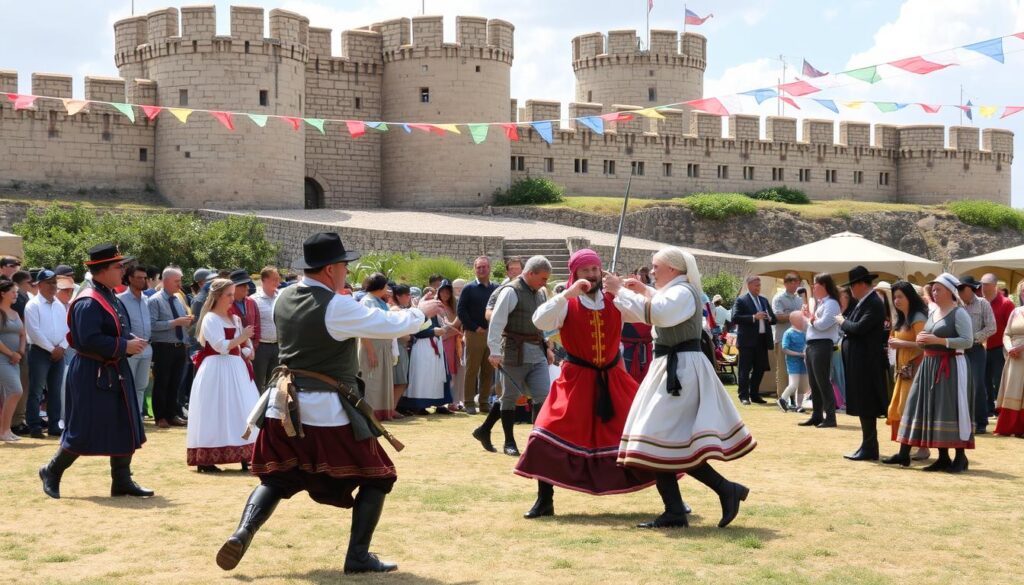 historical reenactments and cultural festivals