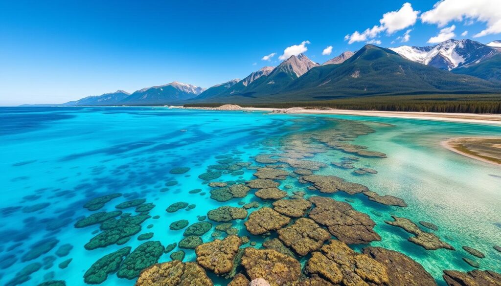 nature travel with Banff National Park and Great Barrier Reef