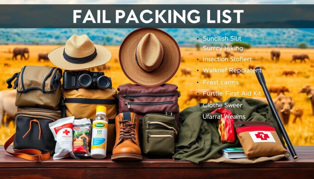 safari packing list