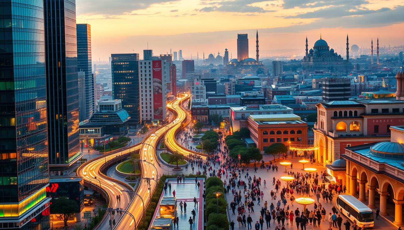 עיר דינמית צבעונית